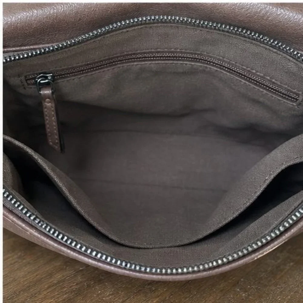 Brown Faux Leather Bag